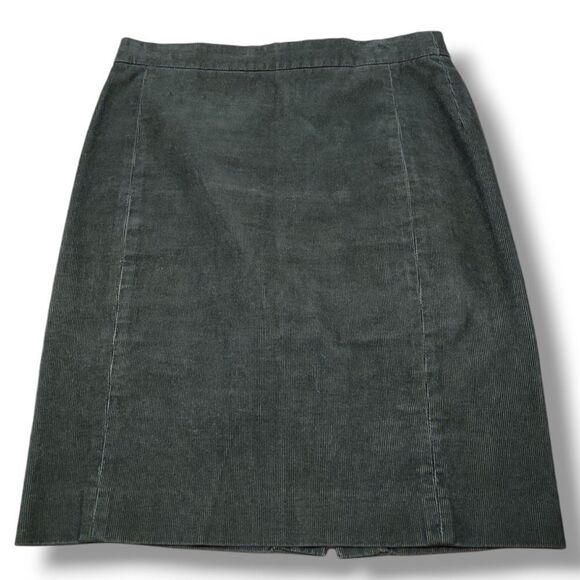 J.Crew Skirt Size 4 W30in Waist Womens Corduroy Skirt Pencil Skirt Stretch Brown - Picture 1 of 4